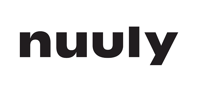 Nuuly black block letter logo