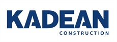 Kadean Construction Kadean Construction blue text logo